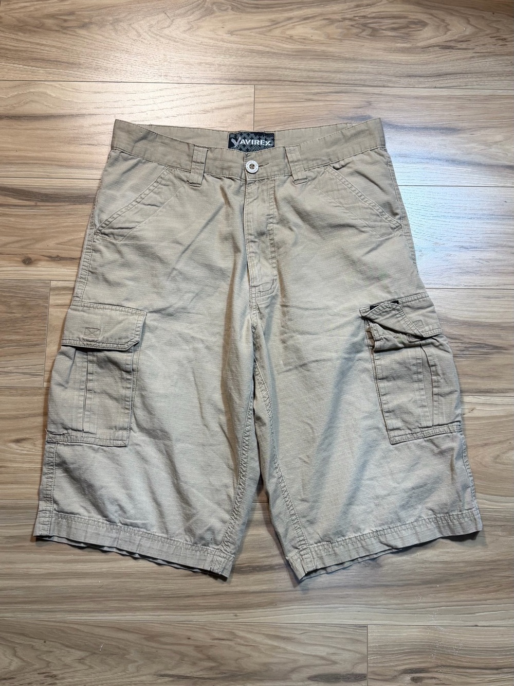 Avirex Men's Khaki Cargo Shorts